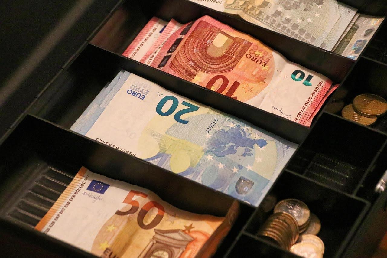 Cash in cash register