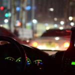 Driving a car at night