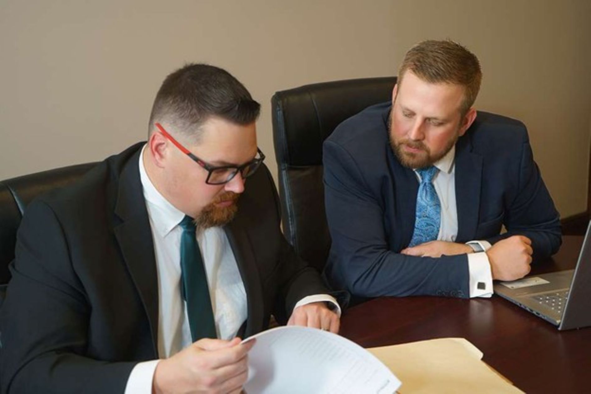 Attorneys discussing an agreement