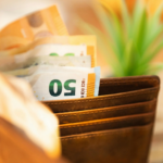 Wallet with cash in it
