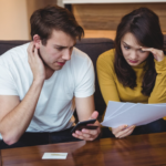 Couple stressed by finances