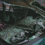 Shattered rear window