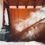 Smoke filled bedroom