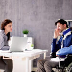 Accident Disability Claims Attorney Or Lawyer And Injured Client