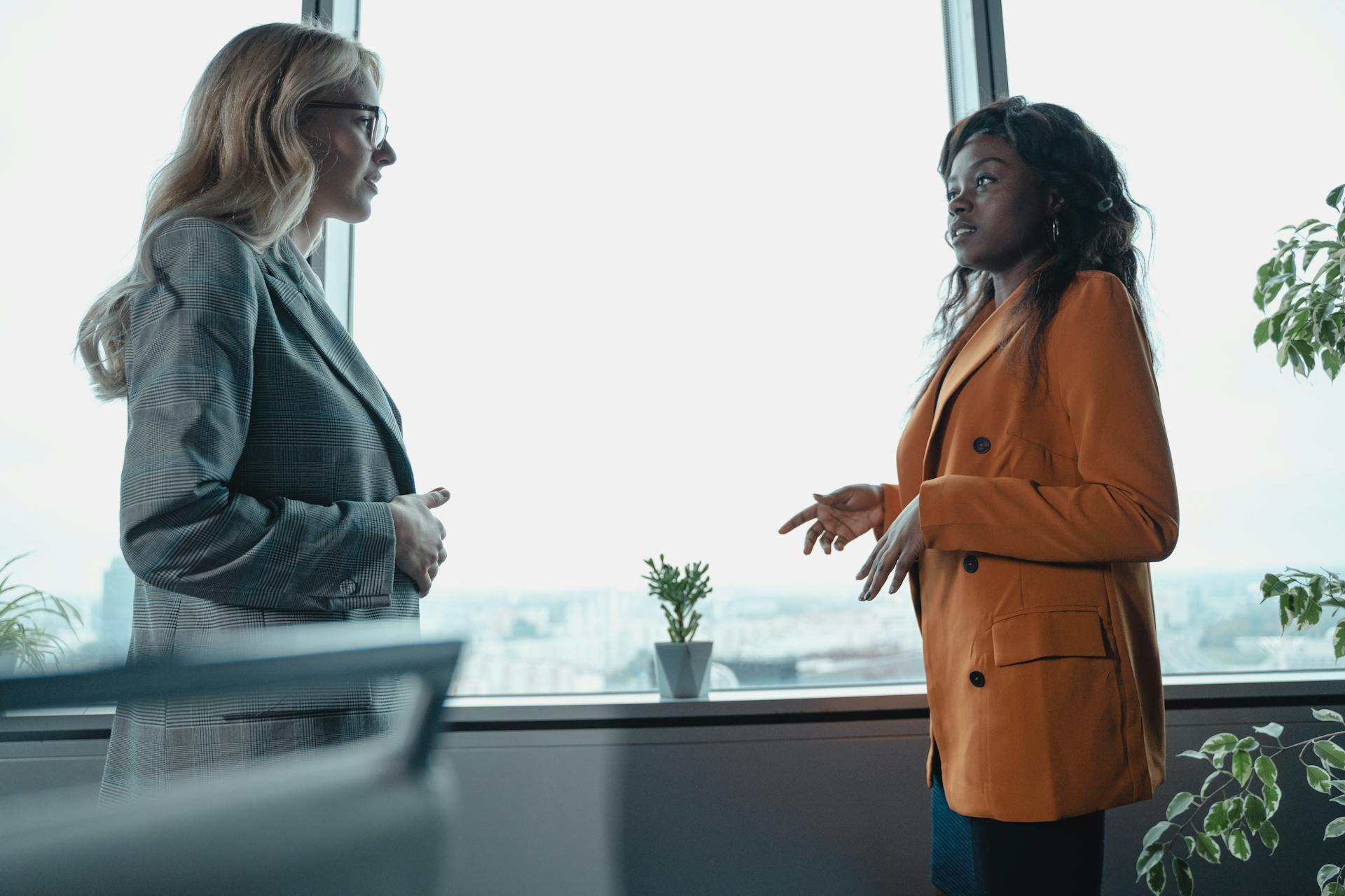 Women Looking at Each Other