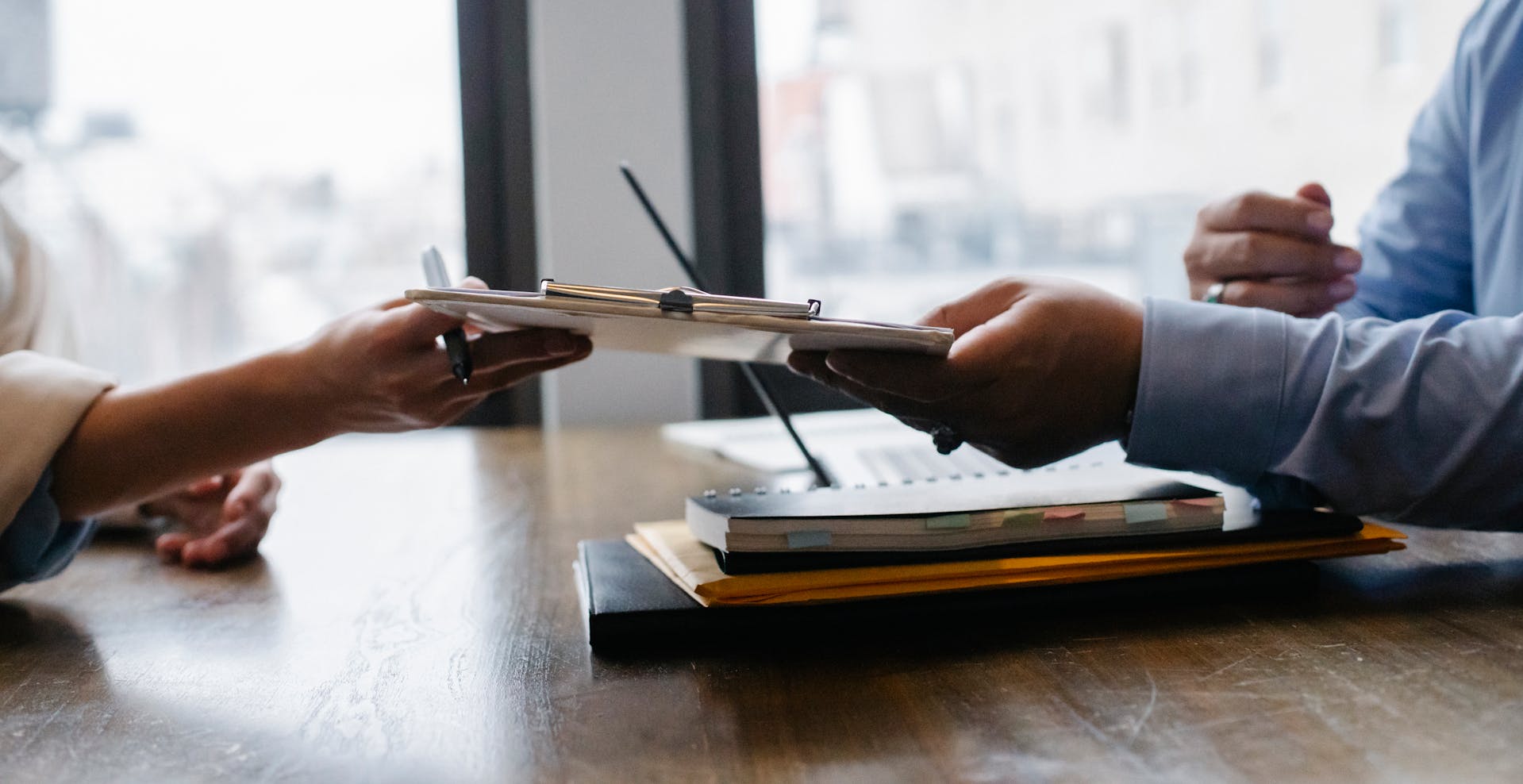 Man signing an agreement