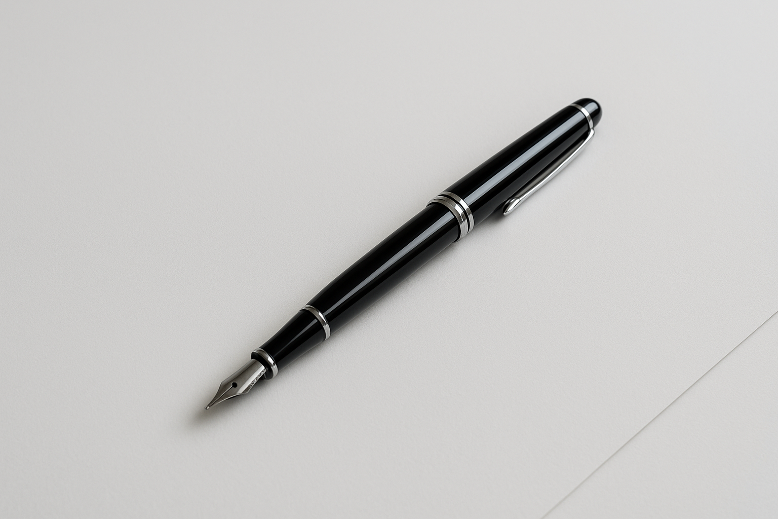 Pen on white background
