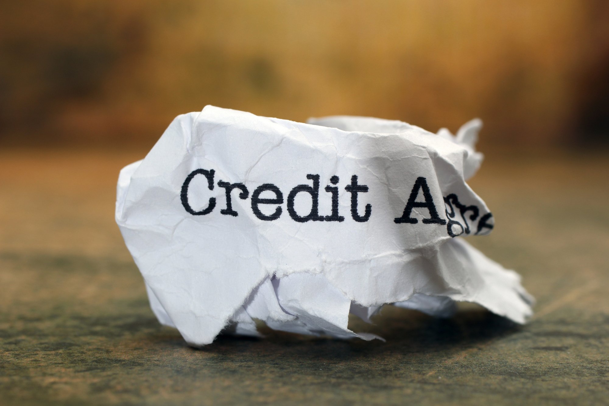 Credit trash concept