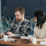 People working on a quote