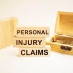 Personal injury claims written on blocks
