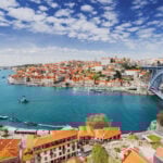 Porto city and Vila Nova de Gaia with Douro river, Portugal