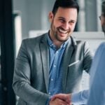 Two men shaking hands