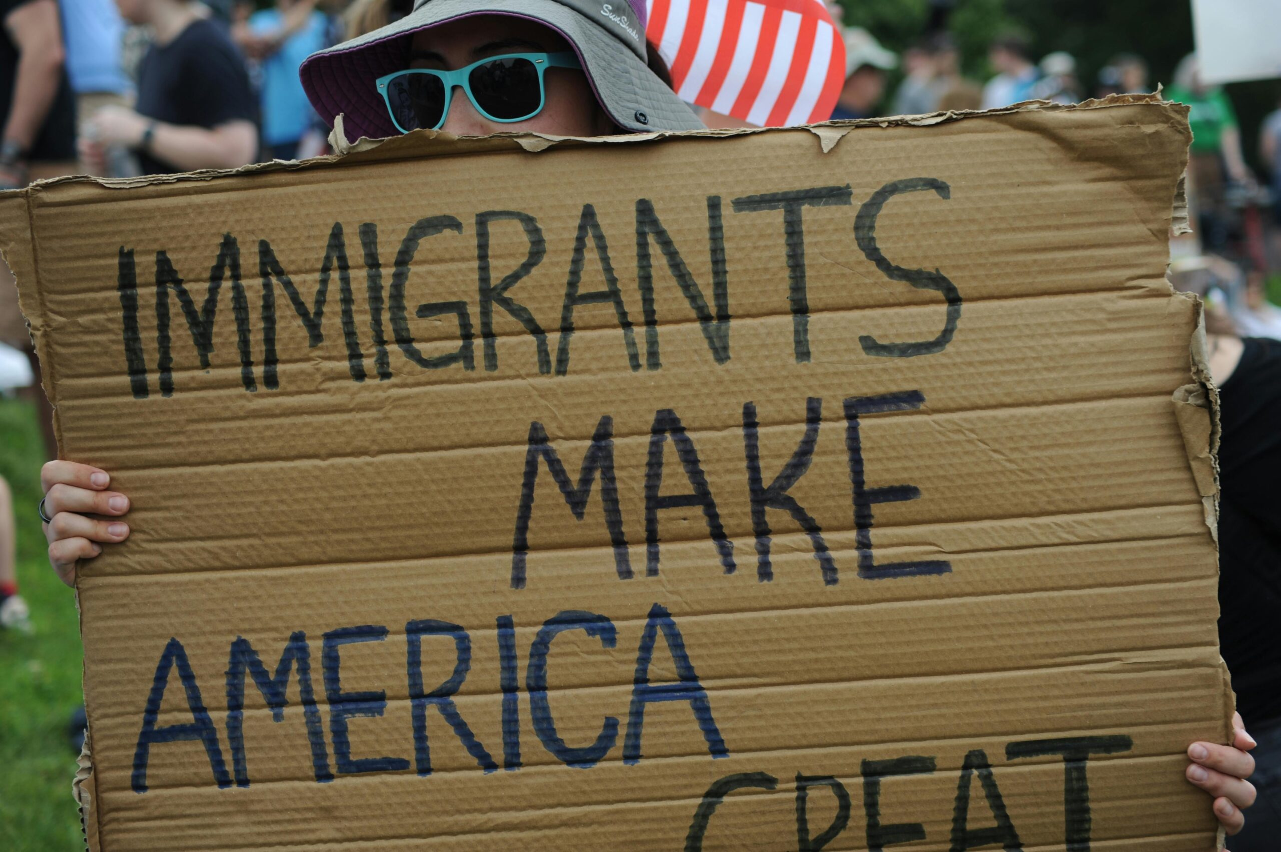 Immigrants Make America Great Sign
