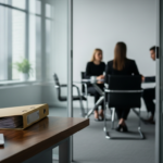 Client talking with his attorneys