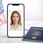 Woman's photo next to a passport