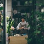 Female owner of a floral shop