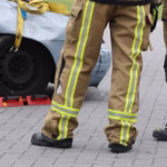 When a Third Party Is Responsible for an Employee's On-Site Accident 12 firefighters standing in front of a car accident