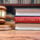 Employment law book with a gavel
