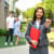 Asian Real Estate Agent Realtor Woman Smiling Holding Red File